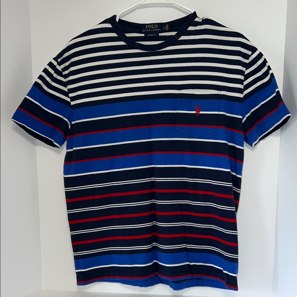 Closet clean out!  Polo by Ralph Lauren Men's Multicolor Striped Tee